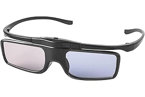 COCAR RF 3D Brille, Active Shutter RF 3D Brille wiederaufladbar Geeignet für RF 3D TV Projektoren, RF 3D Brille 1er-Pack