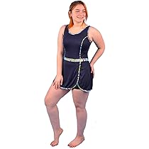 Polyester One Piece Swimwear With Shorts For Women Navy Blue Code 434 Buy Online At Best Price In Egypt Souq Is Now Amazon Eg