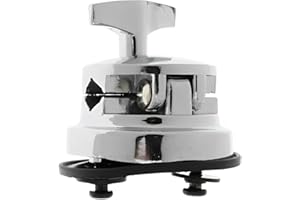 GNHG Base per Tom in Lega di Zinco, Supporto Rotondo Universale per Batteria, Hardware per Tom Drum, Accessori per Percussione, Facile da Installare, Compatibile con Tamburi Standard