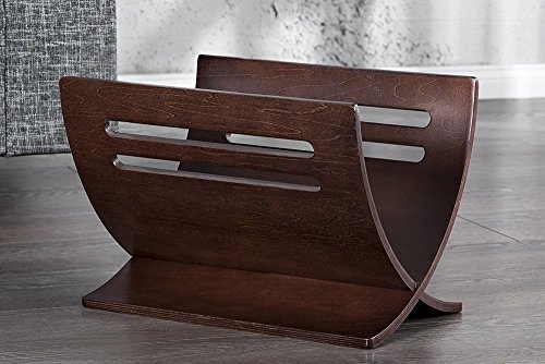 Design Zeitungsständer NEWS wenge coffee Magazinständer - 4