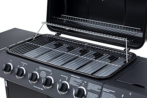 El Fuego Gasgrill, Dayton 6 Plus 1, schwarz, 54 x 133 x 97 cm, AY4601 - 6