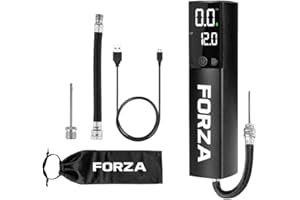 FORZA Digital Ball Pump│Rechargeable Electric Air Pump with LED Torch - Includes Needles & Flexible Hose – Portable Football, Rugby, Basketball & Netball Inflator