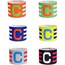 RobLuX Fasce Da Capitano Calcio - 6 Pezzi Multicolore, Regolabili - Foto 10