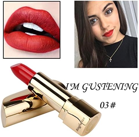 GreatestPPAK, Waterproof Matt Lipsticks, Women Long Lasting Lip Beauty Cosmetic (C)