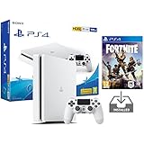 PS4 Slim Playstation 4 Konsole weiß Pack + Fortnite: Battle Royale [Vorinstalliert]