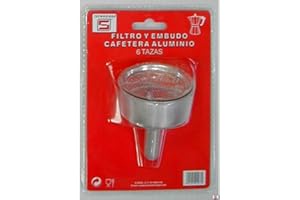 Distribuidora Ersa Filtro para Embudo Cafetera, Aluminio, Gris, 17,6 x 12,7 x 6,8 cm