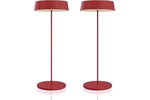 Palmina 901, bezprzewodowe lampy stołowe, aluminiowe lampy stołowe do wielokrotnego ładowania i ściemniania, bezprzewodowe 4400 mah, ochrona IP54, zewnętrzne / wewnętrzne / czerwone światło stołowe 2