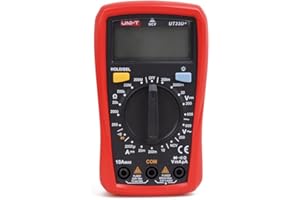 Uni-T Ut33D+ Multimetr, Czarny/Czerwony, ‎7,7 x 4,7 x 13,4 cm; 206 g