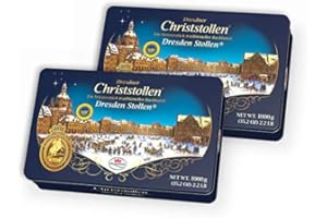 Dr. Quendt Christstollen Dresdner Stollen in Geschenkdose 2 x 1 kg.