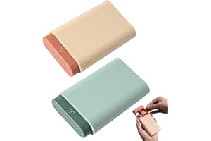 Silars Pastillero Viaje, 2 Piezas Pastilleros Pequeños con 6 Compartimentos Caja Pastillas Medicina, Organizador Medicamentos de Plástico, para Viajes y Uso Diario (Verde + Rosa)