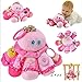 Baby Activity Hanging Toy For Pushchair/Cot Pink Rattle Octopus