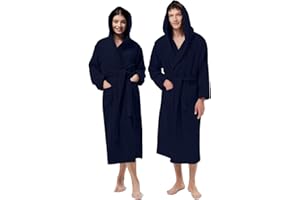 Jenny Sesal Accappatoio UNISEX Spugna Puro Cotone 100%, Ideale per CASA, SPA, SAUNA, PALESTRA. Morbido, confortevole e con alta capacità di asciugatura