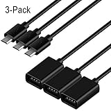 adaptador otg para iphone Adaptador de cable flexible con cable de 5 pulgadas, Gold Plating resiste la corrosión, proporciona rigidez y mejora el rendimiento de la señal