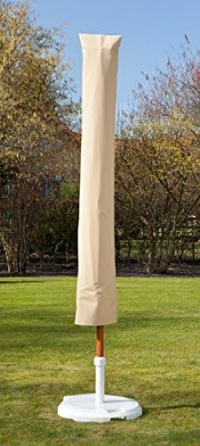 Parasol Cover with Zip Fastener and Operating Rod Diameter (Dimensions: 400, länge 220 cm cream pack of 50)