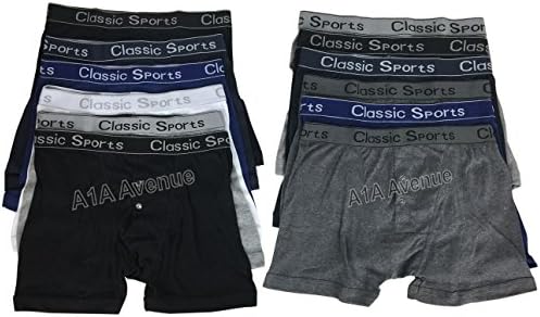 A1A AVENUE 3 Pairs of Mens Classic Sport Boxer Shorts Cotton Blend Underwear Briefs with a Matching Band Size (Medium)