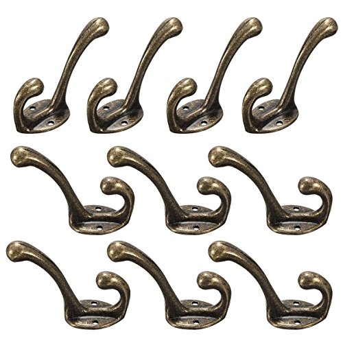 Leisial 10stk Europäisch Vintage Kleiderhaken Nostalgischen Haken Garderobenhaken Mantelhaken Wandhaken