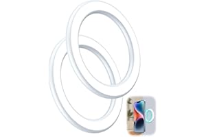 COALWOP 2PCS Magnetische Wandhalterung Aufkleber Magnetische Wandhalterung für Phone 16/15/14/13 Pro Max Plus & Magnetic hülle Wandaufkleber Magnetring Halter für Wand/Auto/Küche/Zimmer/Büro/Spiegel