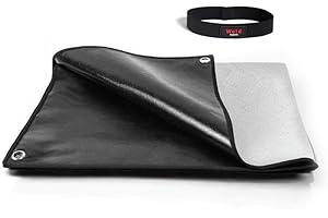 TEXFIRE TECHNICAL FABRICS TEXFIRE - Manta de Soldadura ignífuga Weld S1, Flexible y Ligera. Resiste hasta 550°C. Fibra de Vidrio con Recubrimiento Especial para Altas temperaturas. (150x100 cm)