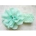 Janecrafts (Set of 9pcs) Big Chiffon Flower Crochet Baby Headband Little Girls' Hair Bands Head Wear Mix in 9 Colors
