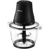 Philips Doğrayıcı 3000 Serisi, 500 W G&uuml;&ccedil;l&uuml; Motor, 2 L Cam Hazne, PowerChop Teknolojisi, 2 Hız Ayarı, HR1502/00