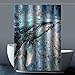 Produktbild Brauch Whale 100% Polyester Fabrik Duschvorhang Shower Curtain 120 Zentimeters x 183 Zentimeters