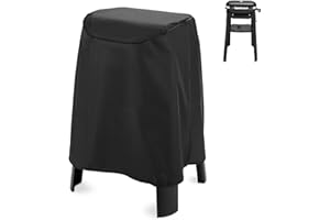 BLACKHOSO Copertura per griglia elettrica Weber Lumin con supporto, 600D, impermeabile, resistente ai raggi UV, per Weber Lumin/Compact con supporto, accessori per barbecue da esterno