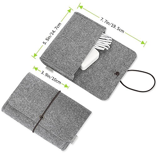 JSVER 15 4 Zoll MacBook Pro Retina Filz Sleeve H  lle Laptop Ultrabook Notebook Tasche speziell f  r 15 4 Zoll MacBook Pro  Klettverschluss Grau