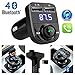 Produktbild Laduup HY-82 Bluetooth FM Transmitter, Wireless Auto MP3 Player Radio Adapter Freisprecheinrichtung Car Kit Unterstützung microSD, 50-100mA DC12V
