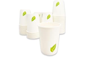 Casa homely 200 Vasos cafe desechables 210ml vasos desechables reciclables ecofriendly vasos para cafe Vasos Bebidas Calientes y bebidas frias vaso cafe para llevar