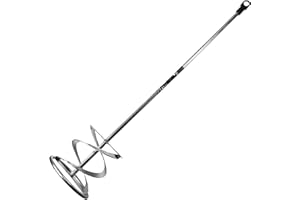 WERKZEUGUNDZUBEHOER_COM Rührer für Beton Farbe Spachtelmasse Gips Ø 120 x 600 mm Aufnahme 8 mm (sechseckig) für jede Bohrmaschine