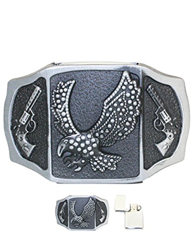 Preisvergleich Produktbild WESTERN Gürtelschnalle Cowboy buckle mit Feuerzeug Eagle Lighter