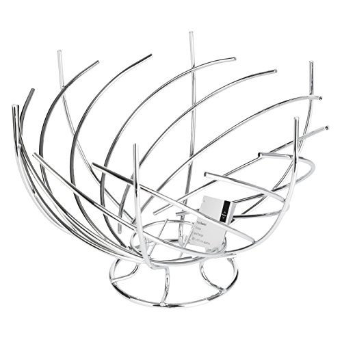 Premier Housewares Obstkorb, Verdrehtes Chrom-Gestell - 6
