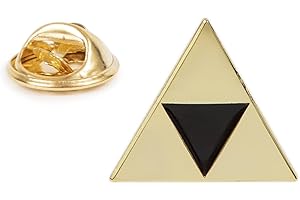Gemelolandia | | Pin de Solapa Trifuerza Zelda Dorado | Pines Originales Para Regalar | Para las Camisas, la Ropa o para tu Mochila | Detalles Divertidos