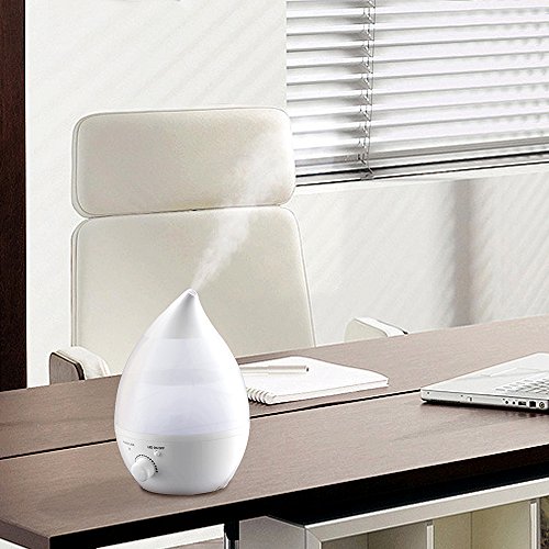TopElek 1,3 Liter Ultraschall-Luftbefeuchter Humidifier mit 7 Farbe LED, Cool Mist und Automatische Abschaltung - 6