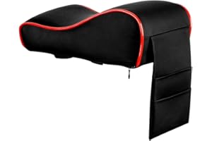 ASUDARO Car Armrest Cushion,Soft Memory Foam Car Armrest Pad Universal PU Leather Car Handrail Box Pad Car Armrest Center Consoles Cushion Car Support Armrest Pad