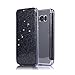 Produktbild Samsung Galaxy S7 Hülle,Handytasche in Farbe Schwarz,Leweiany Samsung Galaxy S7 Leder Hülle Lederhülle Elegant Luxus Fashion Ultra Dünn Shinning Bling Glänzend Glitzer Leder Tasche Flip Wallet Brieftasche Ledertasche im Bookstyle mit Kreditkartenfach Handyhülle Etui Schale,Kristall Klar Durchsichtig Rückschale Flexiblem Weiche Silikon Premium Handy Schutzhülle Plating TPU Transparent Zurück mit Überzug Farbig Rahmen Hülle für Samsung Galaxy S7