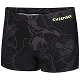 Lieferumfang: 1 Chiemsee Herren Schwimmhose in Farbe: Flower Black (Schwarz-Grau)