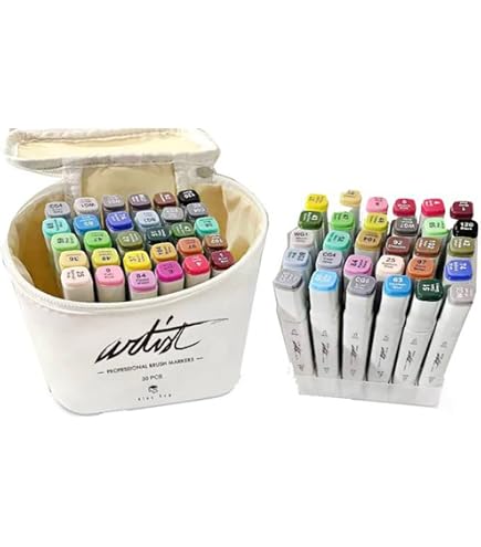 Alex Bog Deluxe Brush - Lot De 20 Feutres Aquarellables Avec Pointe Pinceau