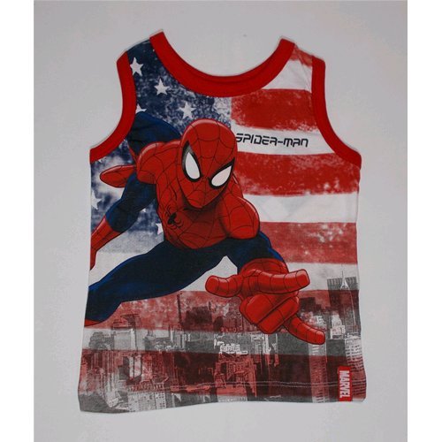 Tank Top T-Shirt Summer Child Marvel Spiderman 3/8 Years – oe1092/1 Years 08 red