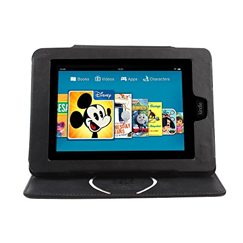 BORIYUAN Echt Ledertasche Case Hülle für den neuen AMAZON KINDLE Paperwhite 2015 300 ppi-Display , 6 Zoll / Kindle Paperwhite 2014 2013 2012 Schutzhülle Hülle Tasche Leder Case Smart Cover aus echtem Leder mit Standfunktion im Bookstyle(schwarz) - 5