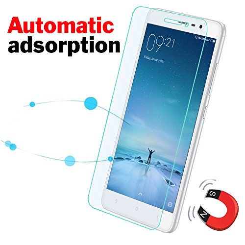 Xiaomi Redmi Note 3 Schutzfolie, Mture Schutzglas für Xiaomi Redmi Hongmi Note 3 Screen Protector Film Ultra Klar Transparent Panzerglas Stressfreie, Blasenfreie Installation, Anti-Fingerabdruck mit Härtegrad 9H Tempered Glass Hartglas Displayschutzfolie (HD Clear) – 2-pack - 4