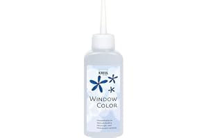 KREUL 42701 - Window Colour crystal clear 80 ml, pintura al agua para ventanas, con superficie texturada, para cristales, espejos, azulejos y otras superficies lisas