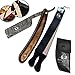 Produktbild BeautyTrack Professionelle Rasiermesser - Natural handmade Buffalo Horn - Damaskus Friseur Rasiermesser - Classic Salon Traditionelles Rasiermesser - Leder Gürtel + Stilvolle Aufbewahrung Fall
