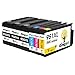 Produktbild Kingjet 950XL 951XL hohe Kapazität Patent Tintenpatronen 6 Stück Ersatz für HP 950 951 XL mit Füllstandsanzeige kompatibel mit Officejet Pro 8600 8610 8620 8630 8640 8660 8615 8625 8100 251dw 271dw (3 Schwarz, 1 Cyan, 1 Magenta, 1 Gelb)