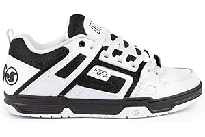 DVS Scarpe da Skateboard Comanche da Uomo, Bianco, Nero, Bianco, 44 EU