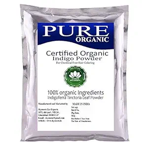 SKYMORN- Pure Organic Indigo Powder and Natural Henna Combo (100 gm)- 2 Packets