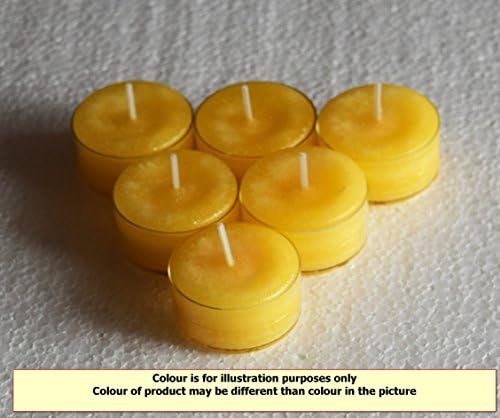 6 x Handmade Highly Scented Wax Tea Light Candles....(Fragrances T-Z) (White Musk)