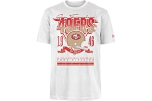 San Francisco 49ers NFL Oversized T-Shirt Screent Print Distressed Team Graphic White Camiseta Unisex Adulto