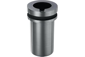 sourcing map Graphite Crucible,0.5kg High Purity Graphite Crucible Metal Melting Ingot for Melting Gold, Silver, Copper, Furnace Casting Mould Melt Jewelry Tools,1.38 Inch IDx3.94 Inch H