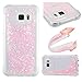 Produktbild Samsung Galaxy S7 Hülle Flüssig,Samsung Galaxy S7 Hülle Glitzer, LuckyW TPU Silikon Herz Stern Handyhülle für Samsung Galaxy S7 3D Bling Glitter Glitzer Flowing Fließend Liquid Flüssig Shinny Moving Star Floating Trend Schwimmend Treibend Stern Quicksand Sparkle Crystal Kristall Tasche Flexible Kratzer Stoßfest Scratch-Resistant Shockproof Etui Bumper Case Cover - Rosa Stern